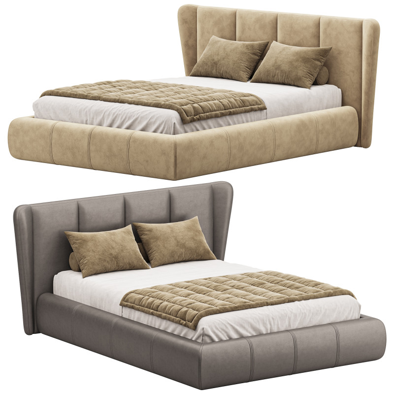 Double bed Opus by Ditre Italia 3D Модель .c4d .max .obj .3ds .fbx .stl .blend