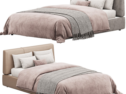 Double bed Sanders by Ditre Italia Modelo 3D