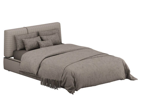 Double bed Sanders by Ditre Italia 3D Model