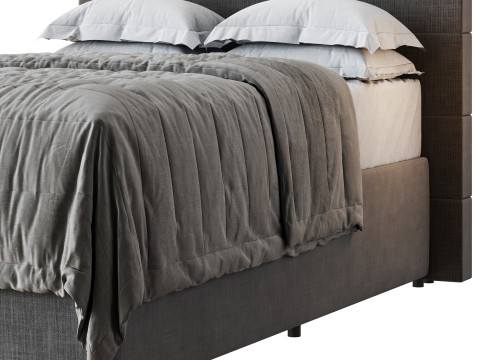 Drew Bed - Three Quarter Modelo 3D