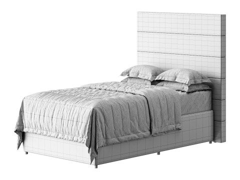Drew Bed - Three Quarter Modelo 3D