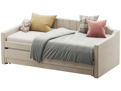 EUROCO Twin Size Upholstery Modelo 3D