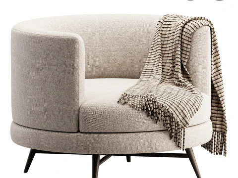 Vierh&auml;ndiger Carmela-Drehstuhl 3D Modell