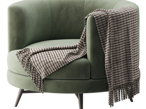 Four Hands Carmela Swivel Chair Modelo 3D