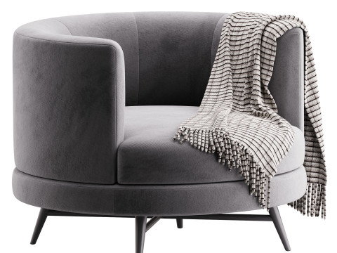 Four Hands Carmela Swivel Chair Modelo 3D