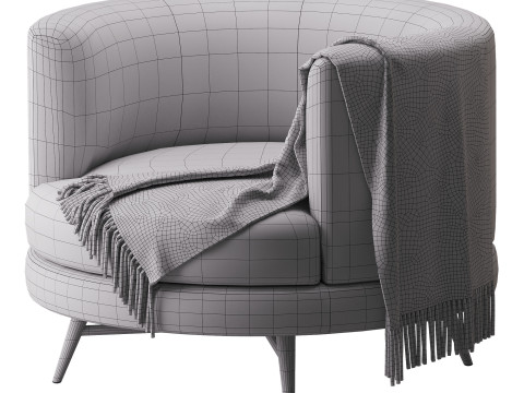 Four Hands Carmela Swivel Chair Modelo 3D