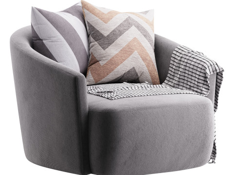 Four Hands Chloe Swivel Chair Modelo 3D