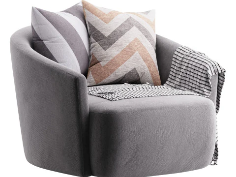 Four Hands Chloe Swivel Chair 3D Model