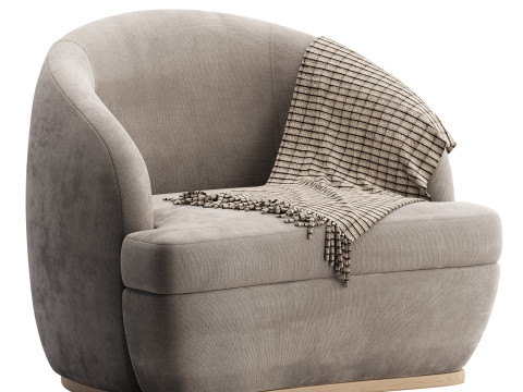 Four Hands Sandie Swivel Chair 3Dモデル