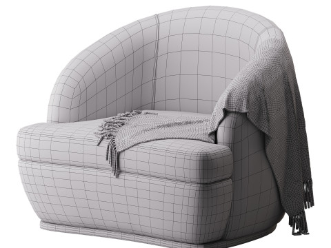 Four Hands Sandie Swivel Chair 3Dモデル