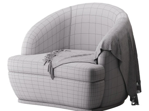 Four Hands Sandie Swivel Chair 3D Model