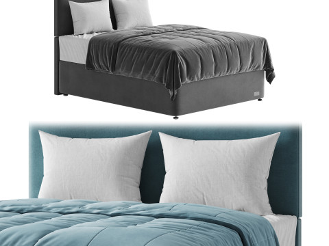 IGel Advance 2050i Divan Bed Set On Glides Model 3D