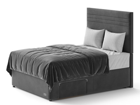 IGel Advance 2050i Divan Bed Set On Glides 3D Модель