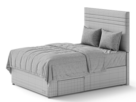IGel Advance 2050i Divan Bed Set On Glides 3D Модель
