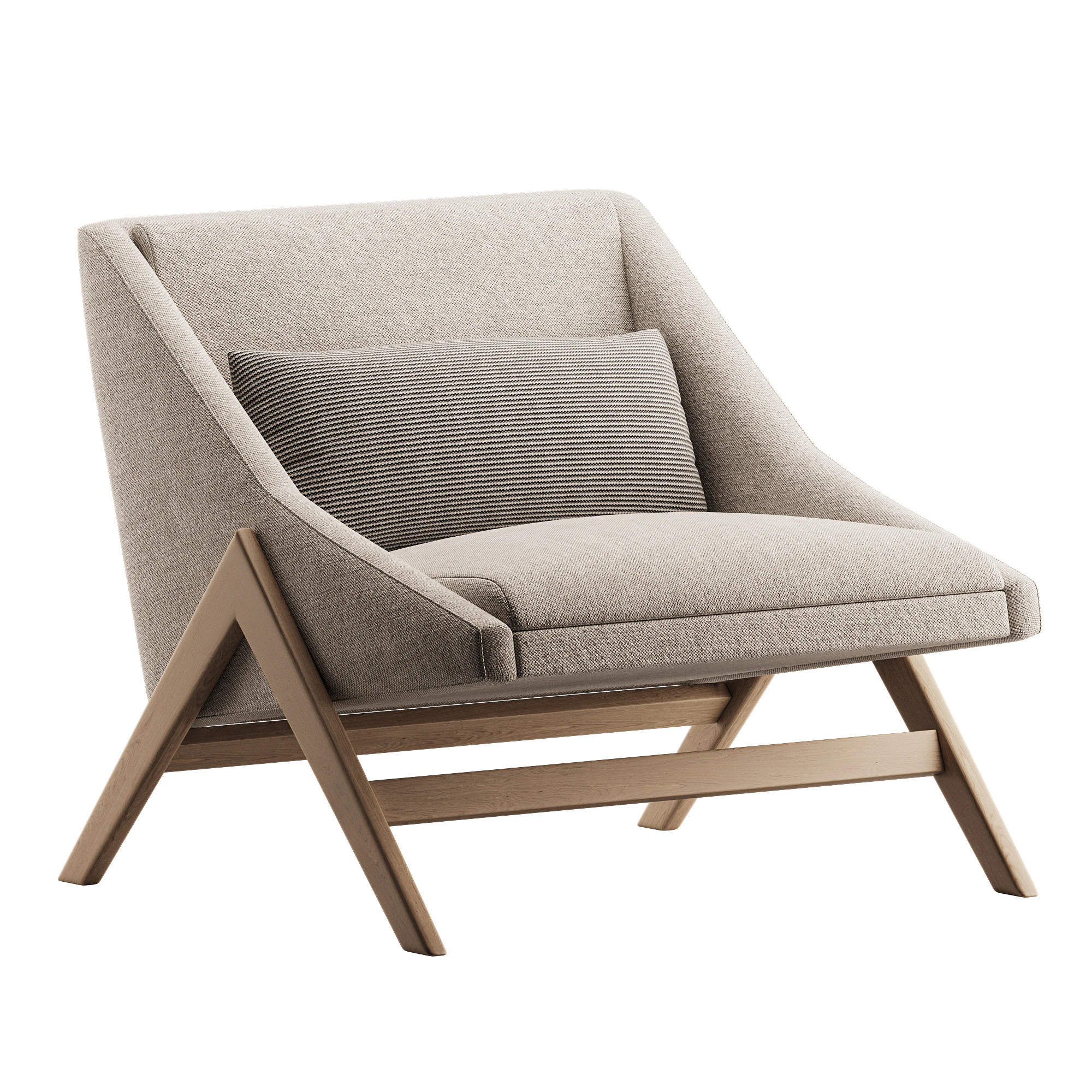INK IVY Accent Chair Modern Mid 3D Model .c4d .max .obj .3ds .fbx .stl .blend 