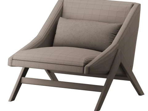 INK IVY Accent Chair Modern Mid 3D Model