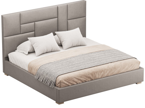 KIDS BED grey Wax Modello 3D