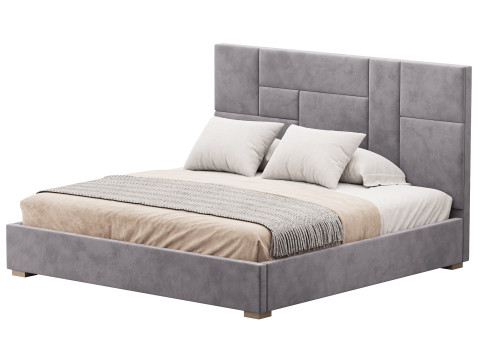 KIDS BED grey Wax Modello 3D