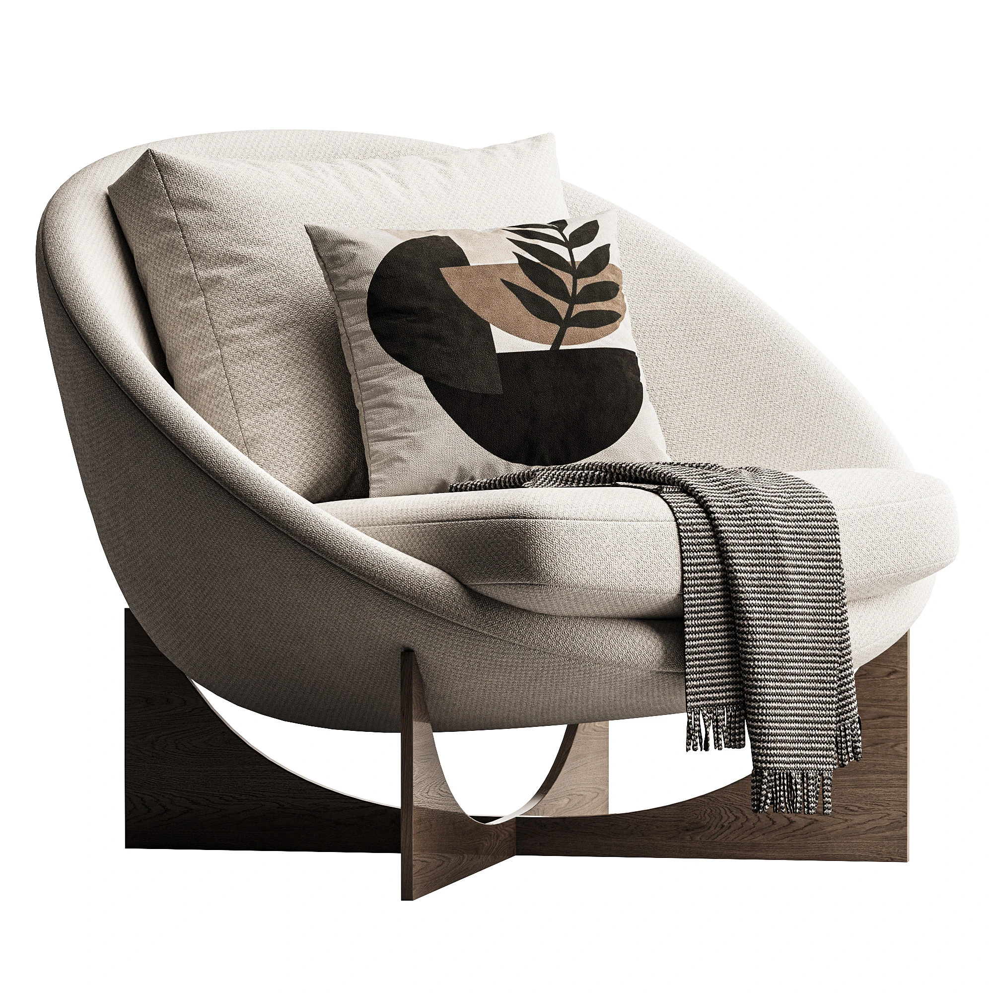 LIDO ARMCHAIR 3D Model .c4d .max .obj .3ds .fbx .stl .blend