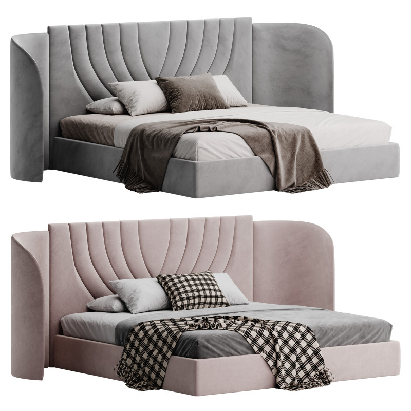 Longhi Bed 3Dモデル .c4d .max .obj .3ds .fbx .stl .blend