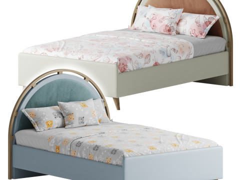 Lorenabedsetwsdb Lorena Double Sized Bed 3D 모델
