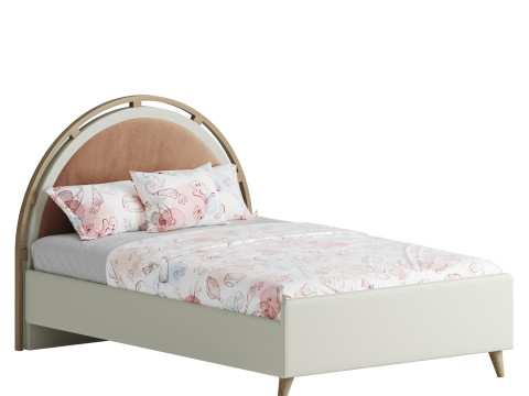 Lorenabedsetwsdb Lorena Double Sized Bed 3D Model