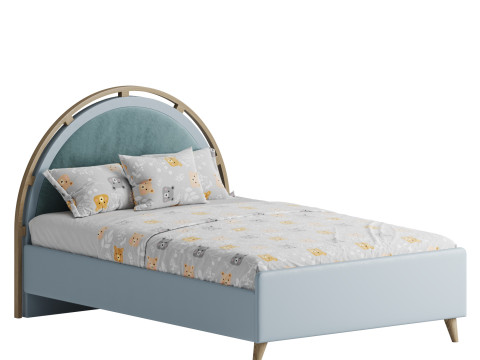 Lorenabedsetwsdb Lorena Double Sized Bed 3D Model