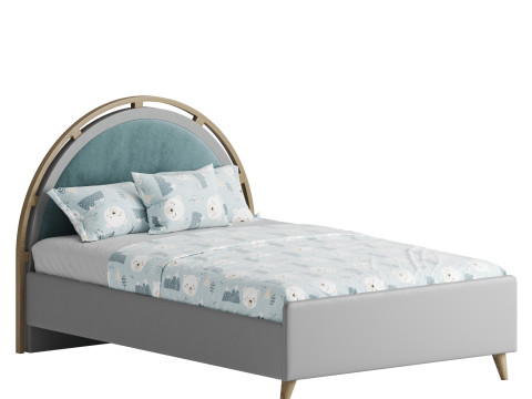 Lorenabedsetwsdb Lorena Double Sized Bed 3D Model
