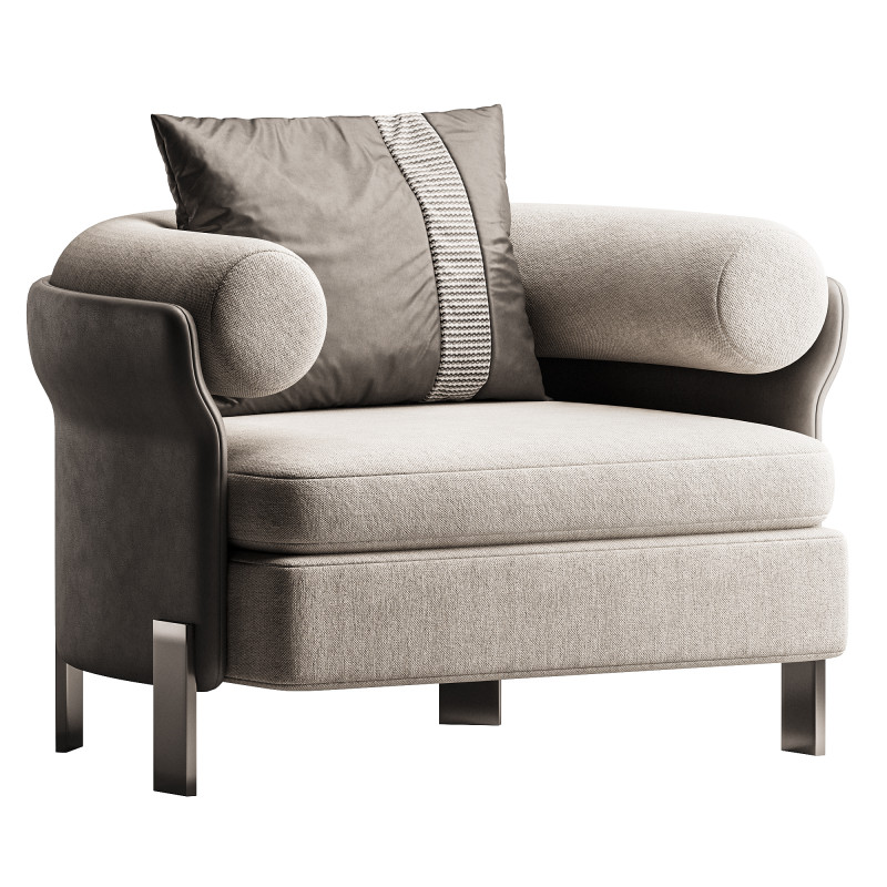 Mattia Armchair 3D Model .c4d .max .obj .3ds .fbx .stl .blend 