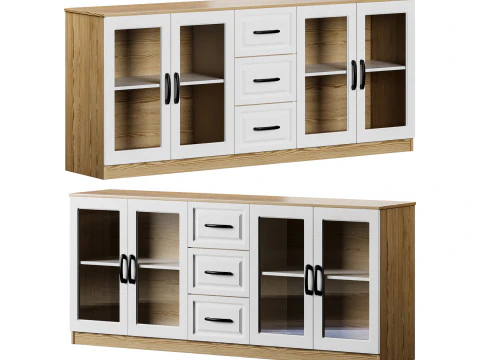 모던우드뷔페3 3D 모델