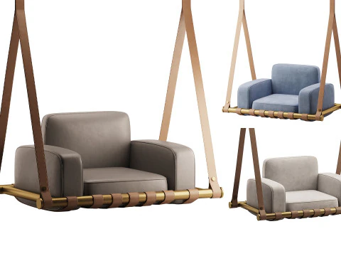 Navy Blue Luxury Swing 3D Model