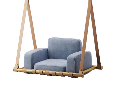 Navy Blue Luxury Swing 3D Model