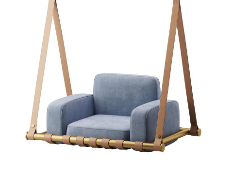 Navy Blue Luxury Swing 3D Model