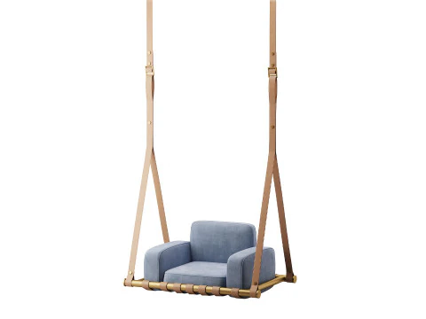 Navy Blue Luxury Swing 3D Model