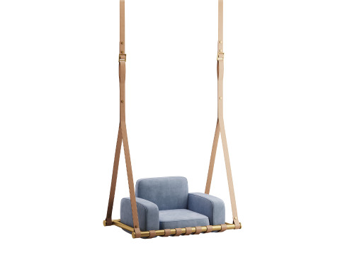 Navy Blue Luxury Swing 3D Model