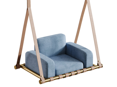 Navy Blue Luxury Swing 3D Model