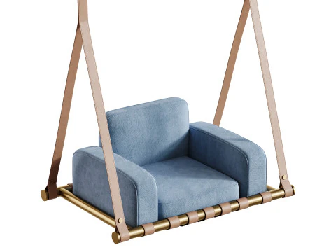 Navy Blue Luxury Swing 3D Model