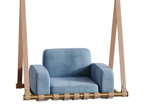 Navy Blue Luxury Swing 3D Model