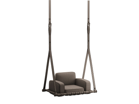 Navy Blue Luxury Swing 3D Model