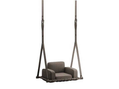 Navy Blue Luxury Swing 3D Model