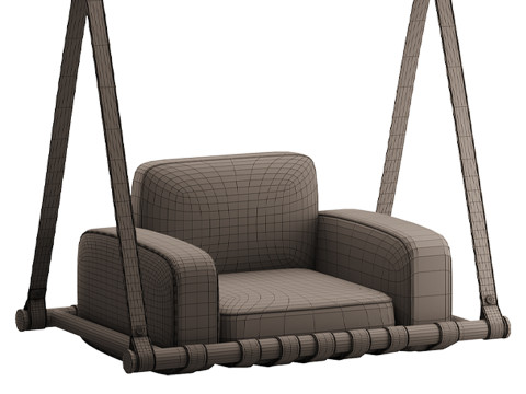 Navy Blue Luxury Swing 3D Model