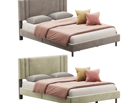 Queen Bed Frame 3D 모델