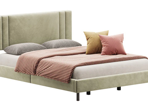 Queen Bed Frame 3D Model