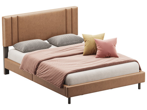 Queen Bed Frame 3D 模型