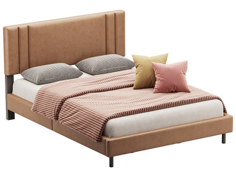 Queen Bed Frame 3D Model