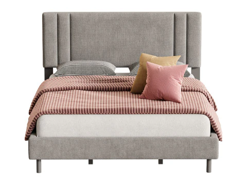 Queen Bed Frame 3D Model