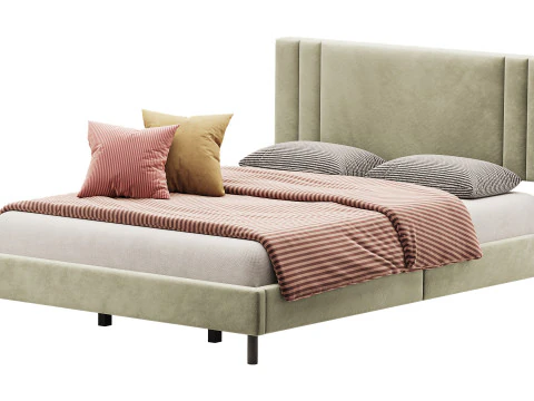 Queen Bed Frame 3D Model