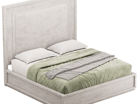 Rookery Upholstered Panel Bed Modèle 3D