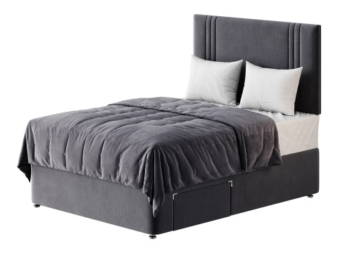Slumberland Air Memory Divan Bed Set Modelo 3D
