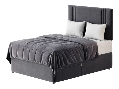 Slumberland Air Memory Divan Bed Set 3D Model